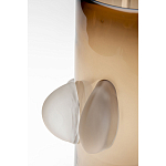 Ваза коричневая Forma Mare со стеклянными вставками варинант исполнения - 3 | Loft Concept в Грозном