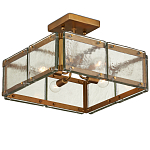 Потолочный светильник квадратный из толстого литого стекла Cast Glass варинант исполнения - 4 | Loft Concept в Грозном