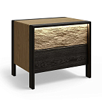 Тумба 2 ящика с подсветкой на рельефном фасаде Warm Industrial варинант исполнения - 3 | Loft Concept в Грозном