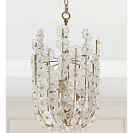 Подвесной светильник декорированный цветами из стекла Lightness of Flowers варинант исполнения - 3 | Loft Concept в Грозном