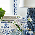 Обои ручная роспись Porto by Alessandra Branca Original colourway on dyed paper варинант исполнения - 3 | Loft Concept в Грозном