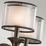 Люстра с белыми тканевыми абажурами в прозрачных стеклянных цилиндрах Kichler варинант исполнения - 21 | Loft Concept в Грозном