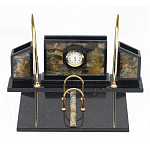 Настольный письменный набор из камня офиокальцит и змеевик Successful Leader варинант исполнения - 1 | Loft Concept в Грозном