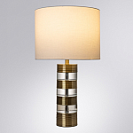 Настольная лампа с цилиндрическим основанием и белым абажуром Crystal Harmony  варинант исполнения - 1 | Loft Concept в Грозном