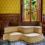 Дизайнерский модульный диван волнистой формы с цветным принтом Poltronova Superonda Sofa варинант исполнения - 23 | Loft Concept в Грозном