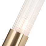 Бра с вытянутым рифленым стеклянным плафоном цилиндрической формы Trumpet tube варинант исполнения - 3 | Loft Concept в Грозном