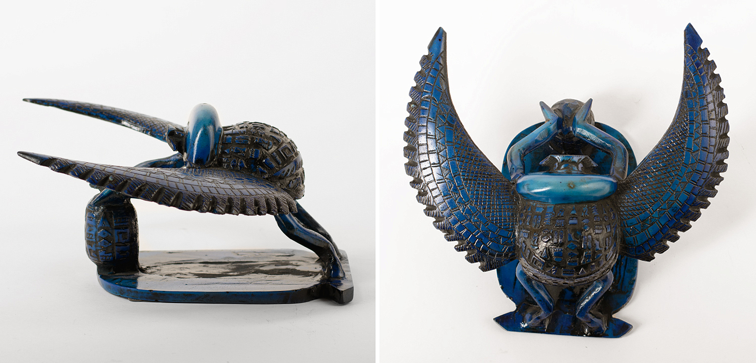 Статуэтка Скарабей Scarab Beetle with Wings blue Статуэтка Скарабей Scarab Beetle with Wings blue - Loft-Concept в Грозном
