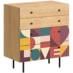 Комод с принтом на ящиках Elise Chest of Drawers варинант исполнения - 7 | Loft Concept в Грозном