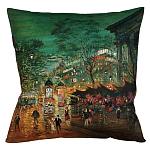 Подушка декоративная Париж ночной Impressionism in Art варинант исполнения - 1 | Loft Concept в Грозном