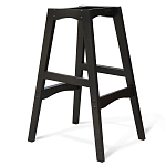 Барный стул со спинкой и подлокотниками на 4-х деревянных ножках Douglas Rhombus Бирюзовый Велюр варинант исполнения - 3 | Loft Concept в Грозном