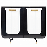 Черно-белый распашной комод Accordo варинант исполнения - 1 | Loft Concept в Грозном