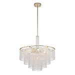 Люстра многоярусная с каскадами кристаллов Crystal Rains варинант исполнения - 2 | Loft Concept в Грозном