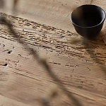 Дизайнерский журнальный стол квадратный с черным трапециевидным основанием Wokab варинант исполнения - 4 | Loft Concept в Грозном