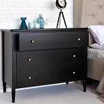 Комод с 3 ящиками Blues Black варинант исполнения - 2 | Loft Concept в Грозном