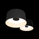 Потолочный светильник с 2-мя цилиндрическими абажурами серого и черного цвета Urban Dome варинант исполнения - 6 | Loft Concept в Грозном