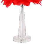 Настольная лампа с перьями Plumage Red Table Lamp варинант исполнения - 3 | Loft Concept в Грозном