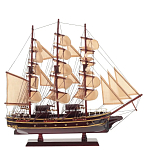 Декоративная модель деревянного коричневого парусника в подарочной упаковке With The low варинант исполнения - 1 | Loft Concept в Грозном