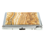 Портсигар с газовой зажигалкой из натурального камня Оникс Stone Cigarettes Cases варинант исполнения - 5 | Loft Concept в Грозном