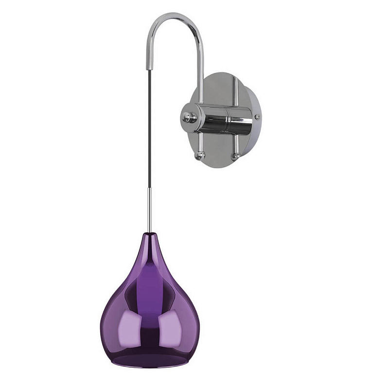 Бра Candiano Purple Sconces Фиолетовый Хром Бра Candiano Purple Sconces Фиолетовый Хром в Грозном | Loft Concept