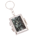 Зеркало брелок складное двухстороннее из натурального камня Серафинит Stone Mirrors варинант исполнения - 1 | Loft Concept в Грозном