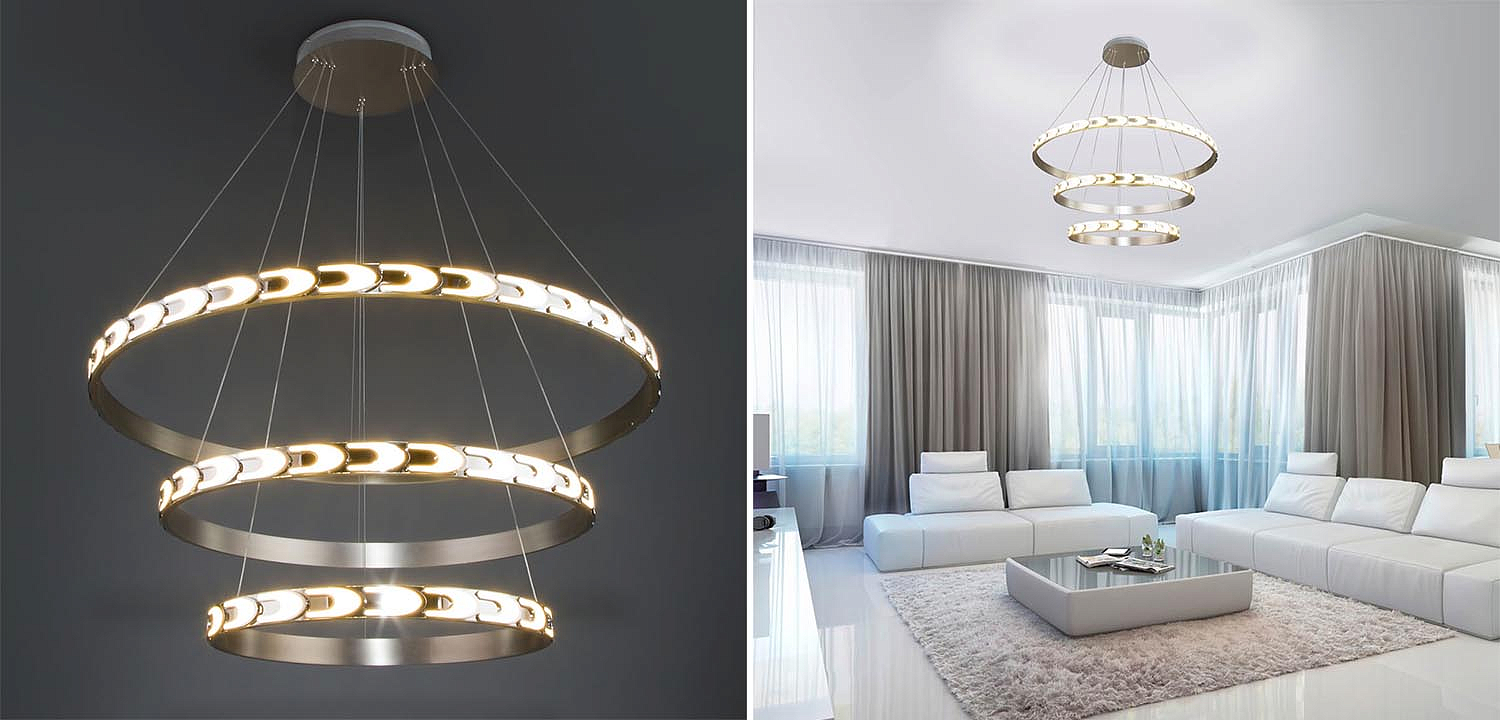 Люстра Maoris 3 Ring Horizontal Chandelier Люстра Maoris 3 Ring Horizontal Chandelier - Loft-Concept в Грозном