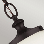 Подвесной светильник с белым стеклянным плафоном в форме шара на цепи Feiss варинант исполнения - 4 | Loft Concept в Грозном