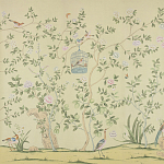 Обои ручная роспись Askew Verdigris  варинант исполнения - 4 | Loft Concept в Грозном