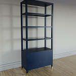 Стеллаж со стеклянными полками Elsa Dreams Blue варинант исполнения - 7 | Loft Concept в Грозном