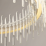 Люстра круглая с прозрачными стеклянными трубками 51 см Nembus варинант исполнения - 8 | Loft Concept в Грозном