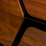 Высокий комод с узором из шпона на фасаде Sahara варинант исполнения - 5 | Loft Concept в Грозном