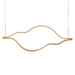 Подвесной светильник волнообразный изогнутый на двух тросах 103 см Spiral Lighting варинант исполнения - 1 | Loft Concept в Грозном