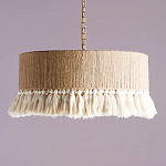 Люстра круглая плетеная с кисточками Solar Glow варинант исполнения - 6 | Loft Concept в Грозном