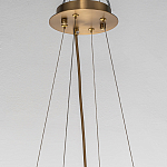 Люстра подвесная круглая с овальными подвесками из стекла дымчатого цвета Harlow Crystal Round варинант исполнения - 5 | Loft Concept в Грозном