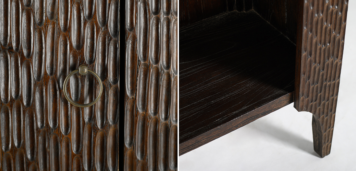 Шкаф Juniper Wood Carved Cabinet Шкаф Juniper Wood Carved Cabinet - Loft-Concept в Грозном
