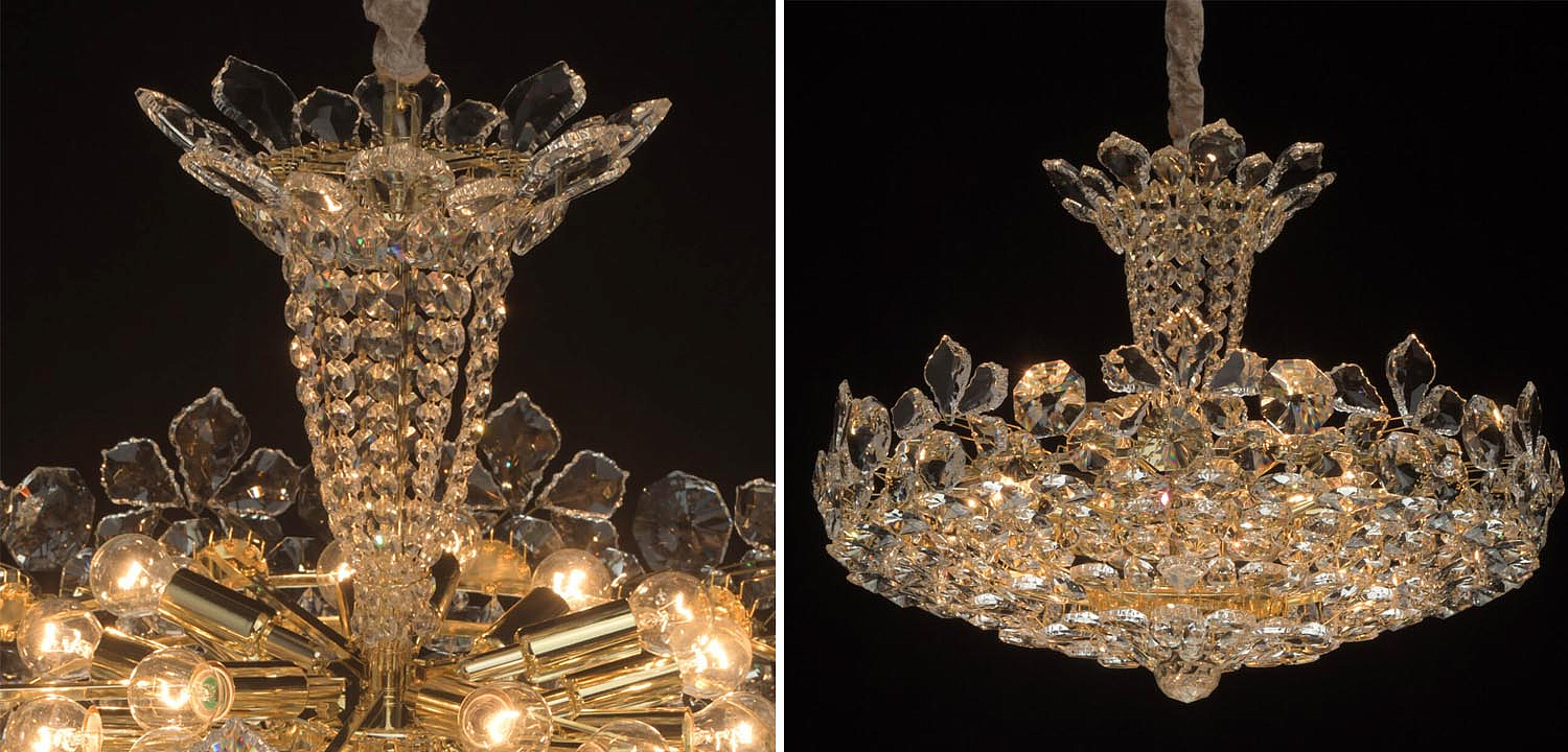 Люстра Griselda Crystal Chandelier gold Люстра Griselda Crystal Chandelier gold - Loft-Concept в Грозном