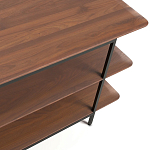 ТВ-тумба с полками из массива ореха Derick Wooden TV Stand варинант исполнения - 3 | Loft Concept в Грозном