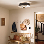 Подвесной светильник с конусовидным металлическим абажуром черного цвета Kichler варинант исполнения - 19 | Loft Concept в Грозном