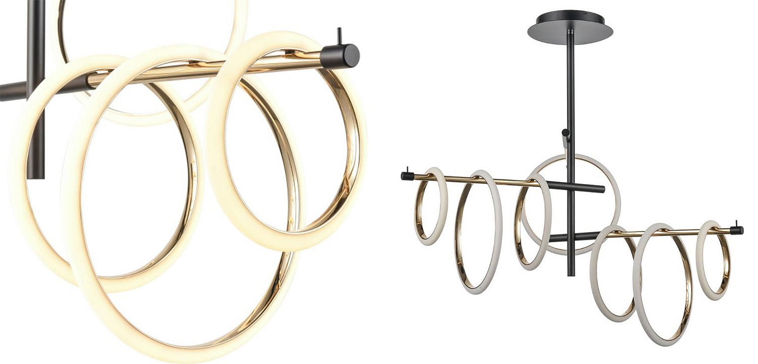Люстра Jessenia Rings Chandelier 7 Люстра Jessenia Rings Chandelier 7 - Loft-Concept в Грозном