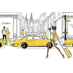 Megan Hess. New york: through a fashion eye варинант исполнения - 2 | Loft Concept в Грозном