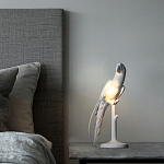 Настольная лампа в виде попугая White Parrot Table Lamp варинант исполнения - 2 | Loft Concept в Грозном