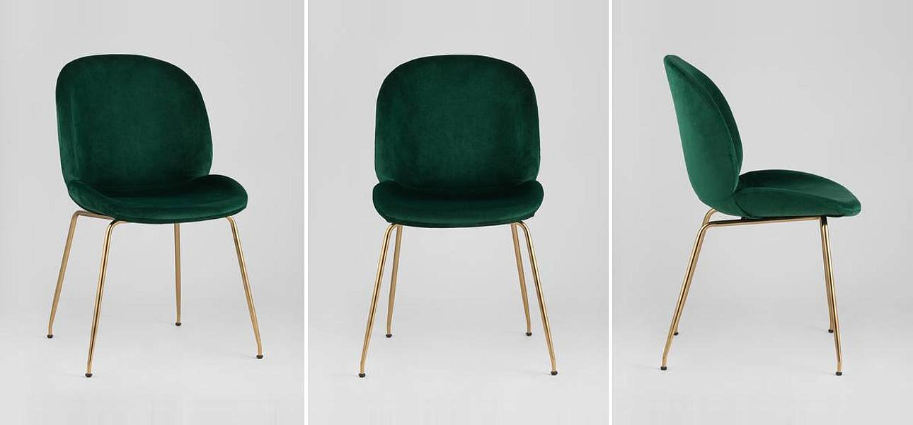 Стул Зеленый Велюр Vendramin Chair Стул Зеленый Велюр Vendramin Chair - Loft-Concept в Грозном