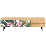 Длинная ТВ-тумба с принтом на ящиках Elise TV Stand варинант исполнения - 15 | Loft Concept в Грозном