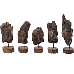 Декоративная статуэтка из дерева Будда Buddha Wooden Statuette варинант исполнения - 6 | Loft Concept в Грозном