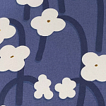 Подушка декоративная синяя с цветочным принтом Blossom Essence Emily варинант исполнения - 3 | Loft Concept в Грозном