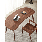 Стол рабочий округлой формы с ящиком  Working Moonnut Table варинант исполнения - 6 | Loft Concept в Грозном