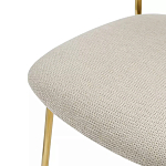 Стул барный широкой полукруглой спинкой на золотистых ножках Chair Smooth Shapes варинант исполнения - 5 | Loft Concept в Грозном