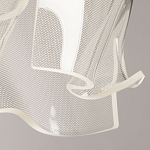 Подвесной светильник цилиндрической формы с прозрачным волнистым плафоном Wave Line варинант исполнения - 8 | Loft Concept в Грозном