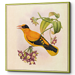 Постер на холсте с изображением птиц и цветов Blooming Birds Poster варинант исполнения - 7 | Loft Concept в Грозном