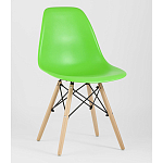 Пластиковый стул на ножках из массива бука Eames Light Green варинант исполнения - 1 | Loft Concept в Грозном
