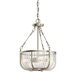 Люстра подвесная с чашеобразным плафоном из прозрачных стеклянных прутьев Kichler варинант исполнения - 1 | Loft Concept в Грозном